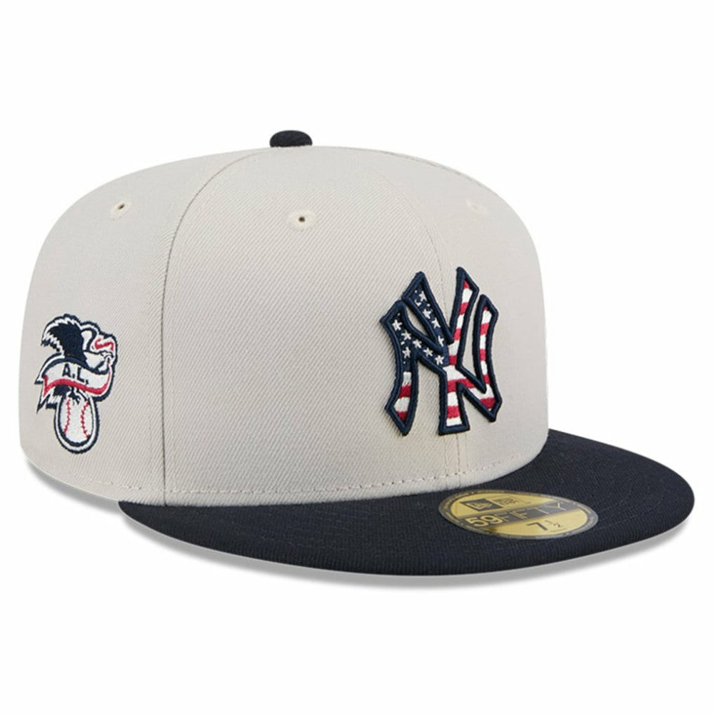 New York Yankees 2024 Fourth of July 59FIFTY Fitted Hat - Khaki/Black | New Era
