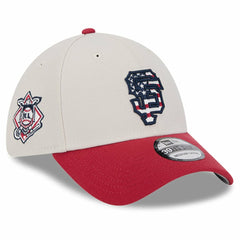 San Francisco Giants 2024 Fourth of July 39THIRTY Flex Hat - Khaki/Red | New Era