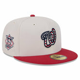 Washington Nationals 2024 Fourth of July 59FIFTY Fitted Hat - Khaki/Red | New Era