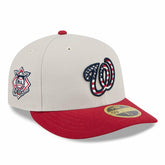 Washington Nationals 2024 Fourth of July Low Profile 59FIFTY Fitted Hat - Khaki/Red | New Era