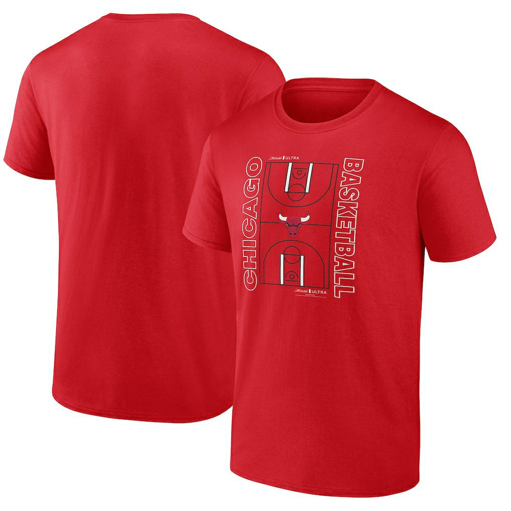Chicago Bulls Michelob Ultra Full Court T-Shirt - Red for sale