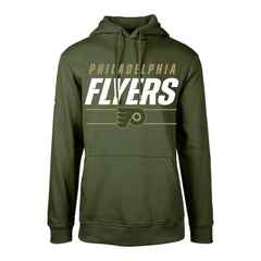 Philadelphia Flyers Levelwear Youth Podium Fleece Pullover Hoodie Olive