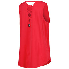 Los Angeles Angels DKNY Sport Women's Claire Fashion Tri-Blend Tank Top - Red