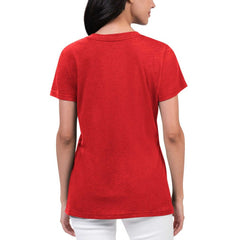 Washington Nationals G-III 4Her by Carl Banks Women's Key Move V-Neck T-Shirt - Red