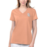 St. Louis Cardinals Margaritaville Women's Game Time V-Neck T-Shirt - Coral
