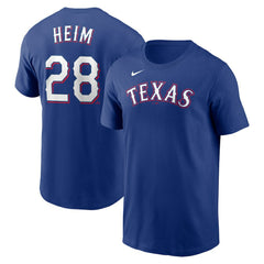 Jonah Heim Texas Rangers Youth Name & Number T-Shirt - Royal | Nike