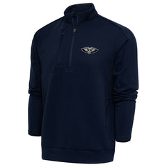 New Orleans Pelicans Antigua Big & Tall Metallic Logo Generation Quarter-Zip Top - Navy | New Era discount