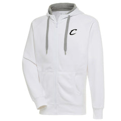 Cleveland Cavaliers Antigua Metallic Logo Victory Raglan Full-Zip Hoodie sale - White online