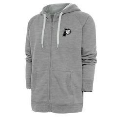Indiana Pacers Antigua Metallic Logo Victory Raglan Full-Zip Hoodie - Heather Gray outlet