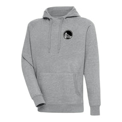 Golden State Warriors Antigua Metallic Logo Victory Raglan Pullover Hoodie sale - Heather Gray discount