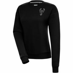 Milwaukee Bucks Antigua Women's Brushed Metallic Victory Pullover Sweatshirt - Black on sale