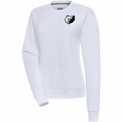 Memphis Grizzlies Antigua Women's Brushed Metallic Victory Pullover Sweatshirt - White discount