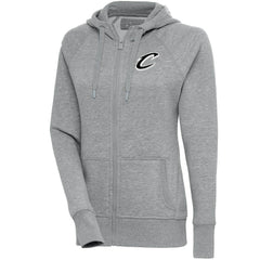 Cleveland Cavaliers Antigua Women's Brushed Metallic Victory Full-Zip Hoodie - Heather Gray outlet