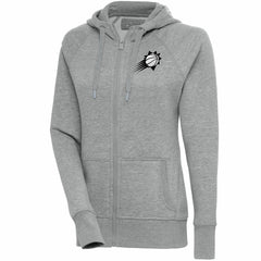 Phoenix Suns Antigua Women's Brushed Metallic Victory Full-Zip Hoodie - Heather Gray outlet