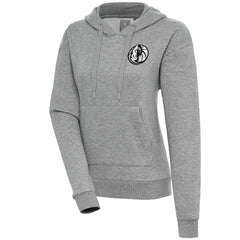 Dallas Mavericks Antigua Women's Brushed Metallic Victory Pullover Hoodie - Heather Gray discount