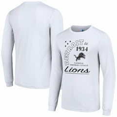Detroit Lions Starter Arch City Long Sleeve T-Shirt - White on sale