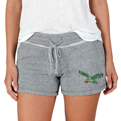 Philadelphia Eagles Concepts Sport Women's Mainstream Terry Lounge Shorts - Gray for sale
