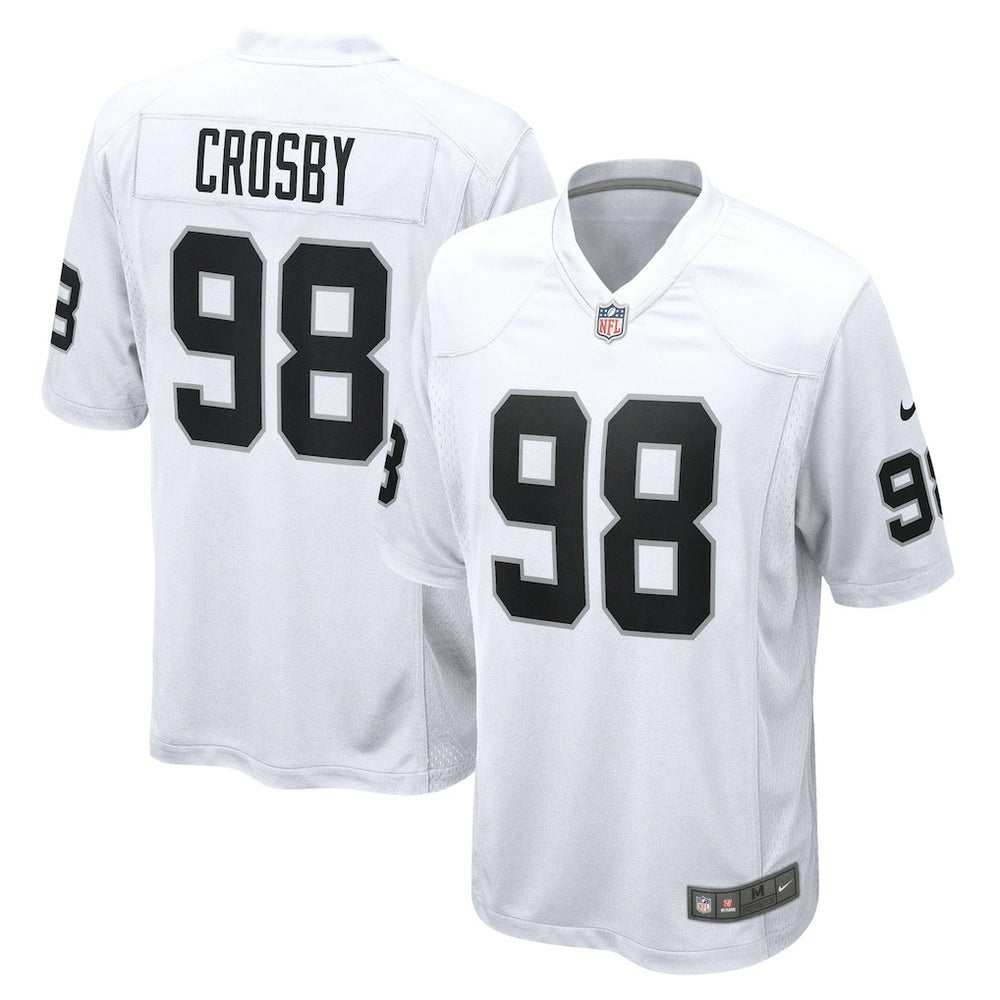 Maxx Crosby Las Vegas Raiders Game Jersey - White | Nike for sale