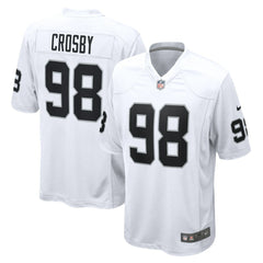 Maxx Crosby Las Vegas Raiders Game Jersey - White | Nike for sale