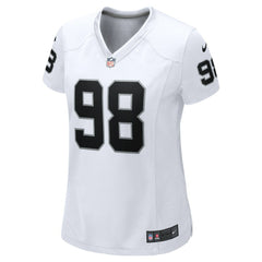 Maxx Crosby Las Vegas Raiders Women's Game Jersey - White | Nike online