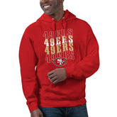 San Francisco 49ers Starter Unisex Name Drop Logo Pullover Hoodie - Scarlet sale