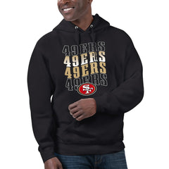 San Francisco 49ers Starter Unisex Name Drop Logo Pullover Hoodie - Black discount