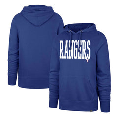 Texas Rangers Dime Headline Pullover Hoodie - Royal | 47 brand