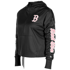 Boston Red Sox Women's Half-Zip Hoodie - Black | New Era