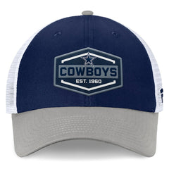 Dallas Cowboys Bench Trucker Adjustable Hat - Navy/Gray for sale