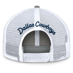 Dallas Cowboys Women's Fundamentals Slogan Trucker Adjustable Hat - Gray/White on sale
