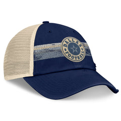 Dallas Cowboys Heritage Facemask Trucker Adjustable Hat - Navy/Natural for sale
