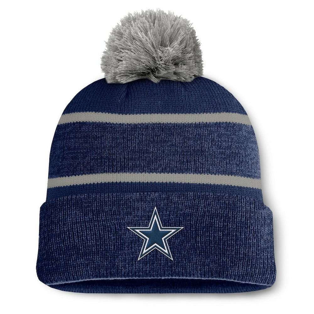 Dallas Cowboys Fundamentals Holding Cuffed Knit Hat with Pom - Navy outlet