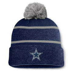 Dallas Cowboys Fundamentals Holding Cuffed Knit Hat with Pom - Navy outlet