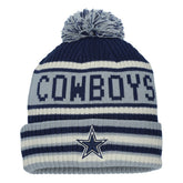 Dallas Cowboys Heritage Blindside Cuffed Knit Hat with Pom - Navy cheap