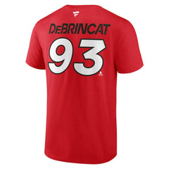 Alex DeBrincat Detroit Red Wings Fanatics Authentic Pro Prime Name & Number T-Shirt Red