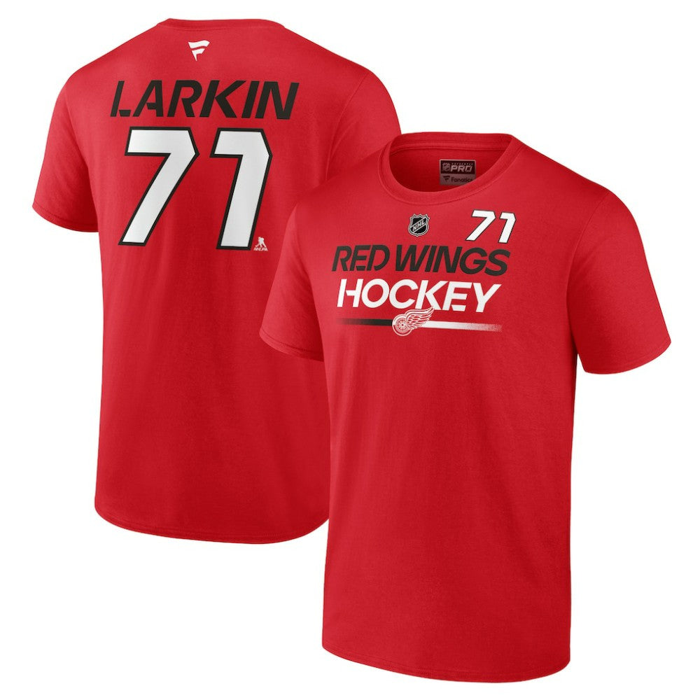 Dylan Larkin Detroit Red Wings Fanatics Authentic Pro Prime Name & Number T-Shirt Red