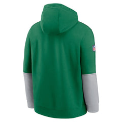 Philadelphia Eagles Throwback Logo Club Tri-Blend Pullover Hoodie - Kelly Green | Nike cheap