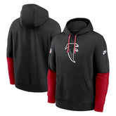 Atlanta Falcons Throwback Logo Club Tri-Blend Pullover Hoodie - Black | Nike online