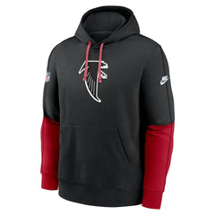 Atlanta Falcons Throwback Logo Club Tri-Blend Pullover Hoodie - Black | Nike online