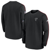 Atlanta Falcons Alternate Logo Coach Long Sleeve Top - Black | Nike outlet