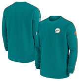 Miami Dolphins Alternate Logo Coach Long Sleeve Top - Aqua | Nike discount