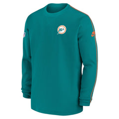 Miami Dolphins Alternate Logo Coach Long Sleeve Top - Aqua | Nike discount