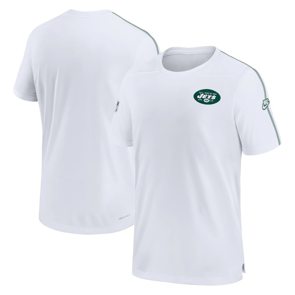 New York Jets Sideline Alternate Logo Coach Performance Top - White | Nike cheap
