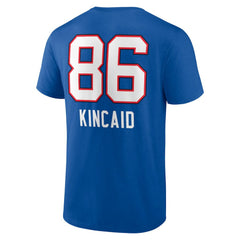 Dalton Kincaid Buffalo Bills Team Wordmark Player Name & Number T-Shirt - Royal for sale