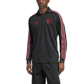 Manchester United Originals Lifestyler Long Sleeve Jersey - Black | Adidas cheap