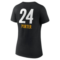 Joey Porter Jr. Pittsburgh Steelers Women's Team Wordmark Player Name & Number V-Neck T-Shirt - Black on sale