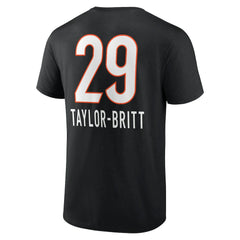 Cam Taylor-Britt Cincinnati Bengals Team Wordmark Player Name & Number T-Shirt - Black outlet