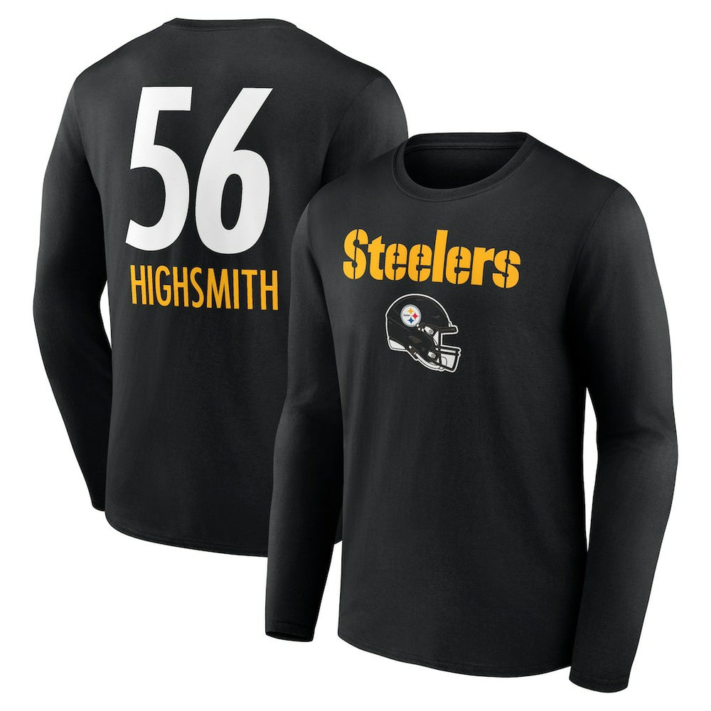 Alex Highsmith Pittsburgh Steelers Team Wordmark Player Name & Number Long Sleeve T-Shirt - Black discount