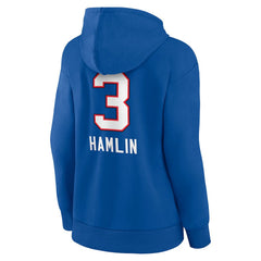 Damar Hamlin Buffalo Bills Women's Team Wordmark Player Name & Number Pullover Hoodie - Royal sale