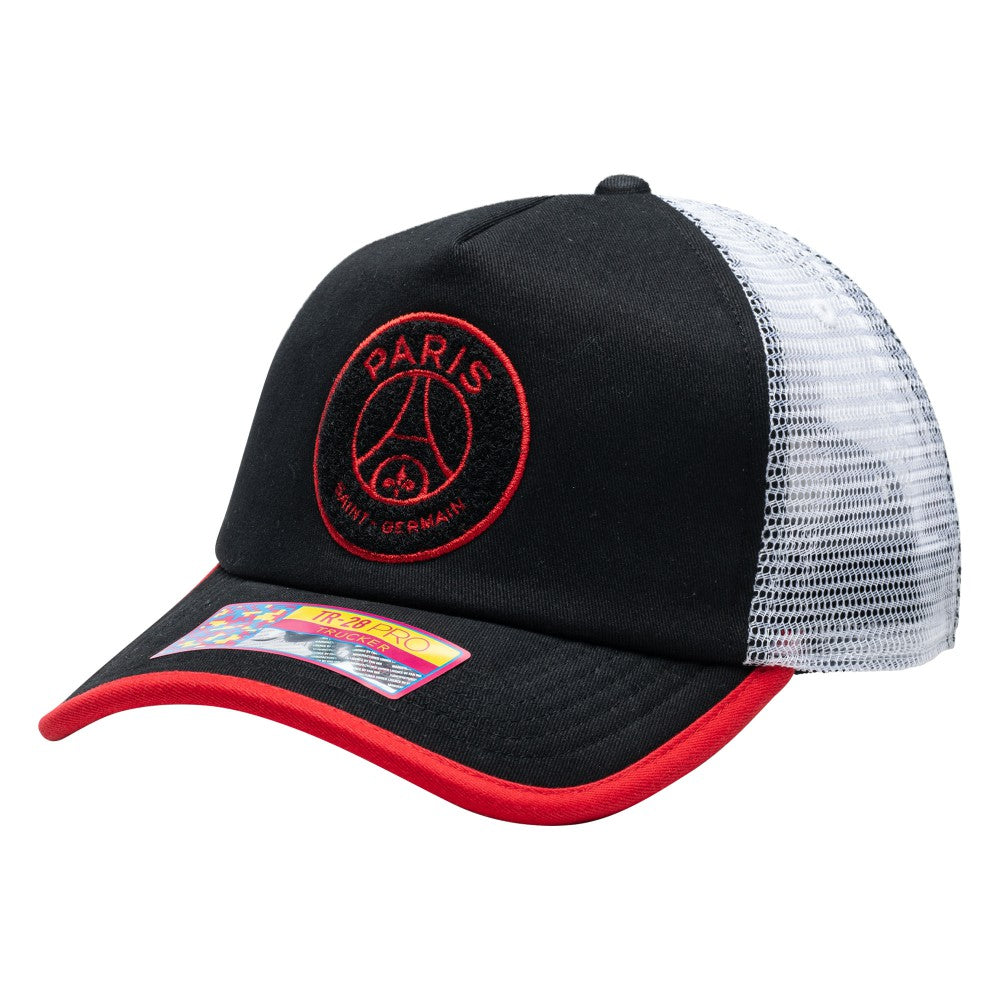 Paris Saint-Germain Unisex Strike One8th Trucker Adjustable Hat - Black discount
